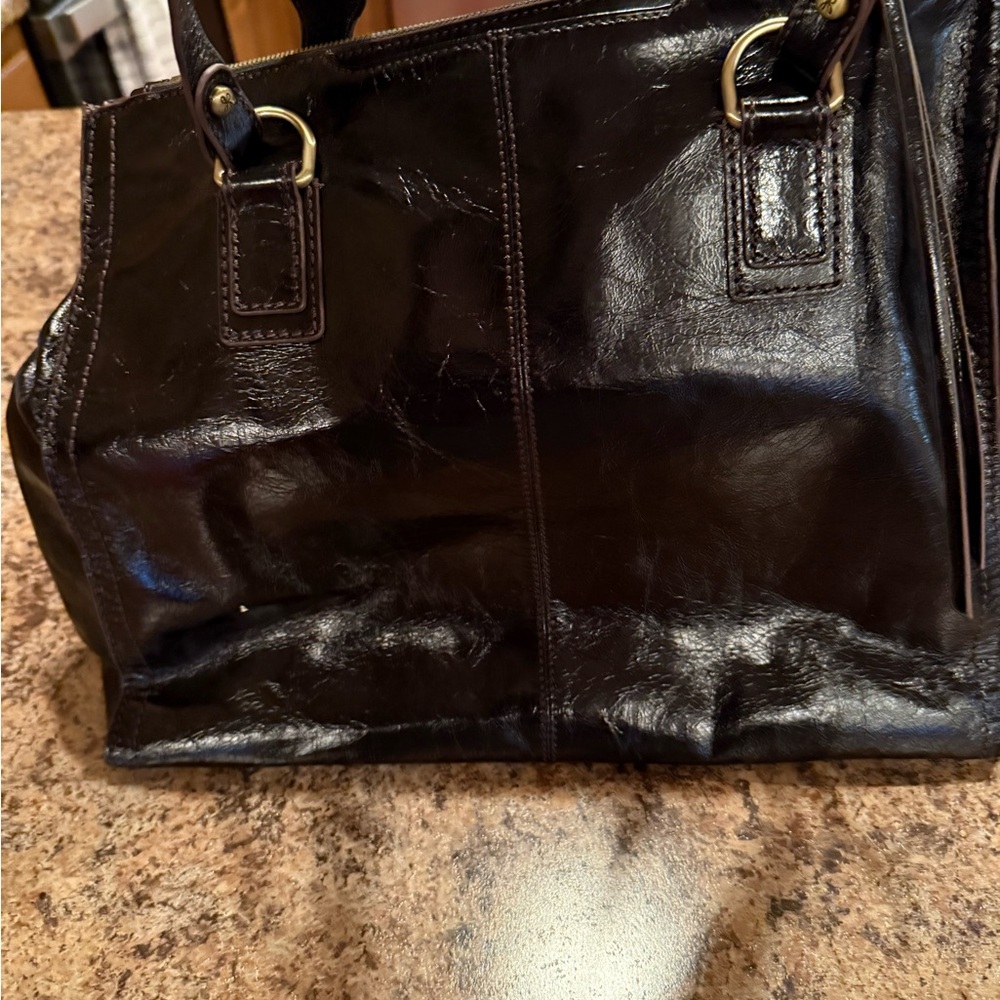 HOBO International Black Leather Shoulder Bag and wallet